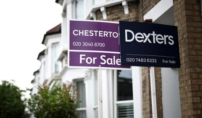 Why did UK average house prices fall in June?