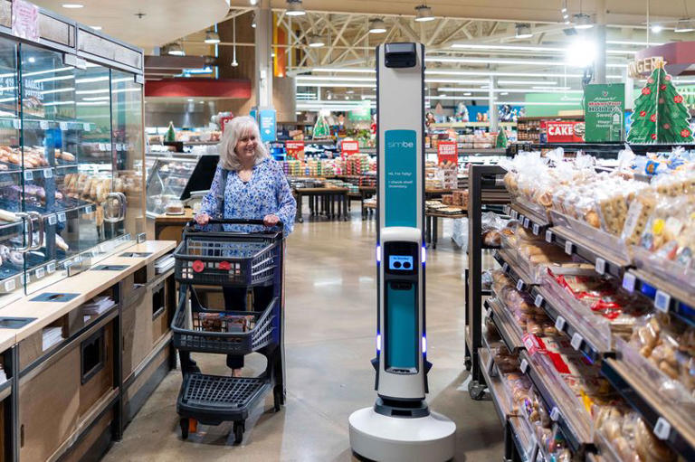 Tesco trials huge change to UK supermarkets as ‘6ft AI robot’ spotted in store