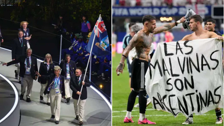 Falkland Islands athletes criticise Argentina World Cup banner
