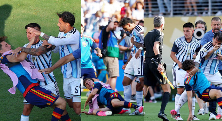 Argentina’s World Cup ends with punches and in disgrace
