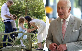 King Charles meets Prince Harry's children for first time since 2022