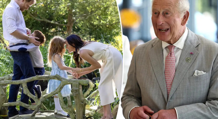 King Charles meets Prince Harry's children for first time since 2022