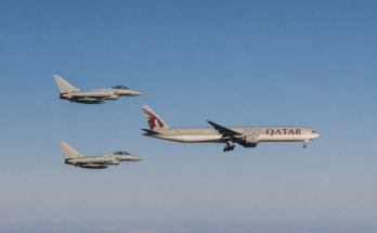 RAF Typhoons scrambled to UK-bound Qatar Airways flight causing concern