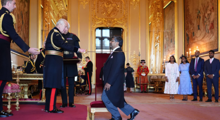 Arise Sir Nishan – King Charles knights University of Leicester Vice-Chancellor