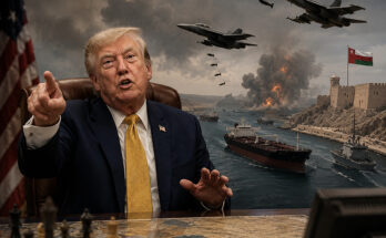 Trump threatens to bomb Oman if it 'gets in the way' of Hormuz shipping deal