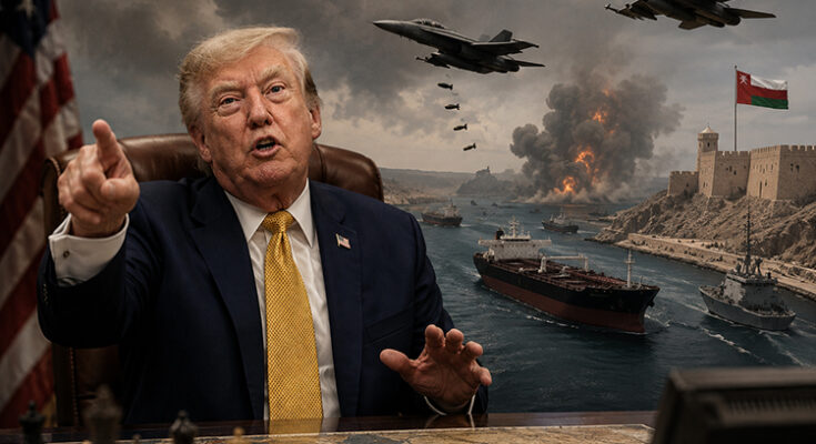 Trump threatens to bomb Oman if it 'gets in the way' of Hormuz shipping deal