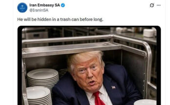 Iran mocks Trump for hiding in a catering truck