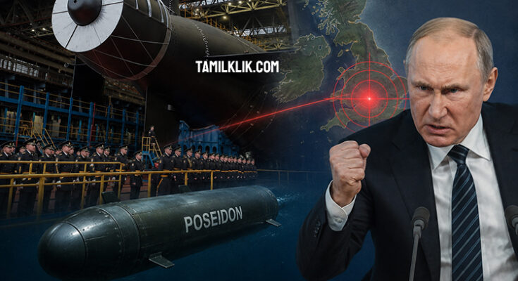 Putin's newest submarine - designed to carry Poseidon doomsday weapon - launches for the first time