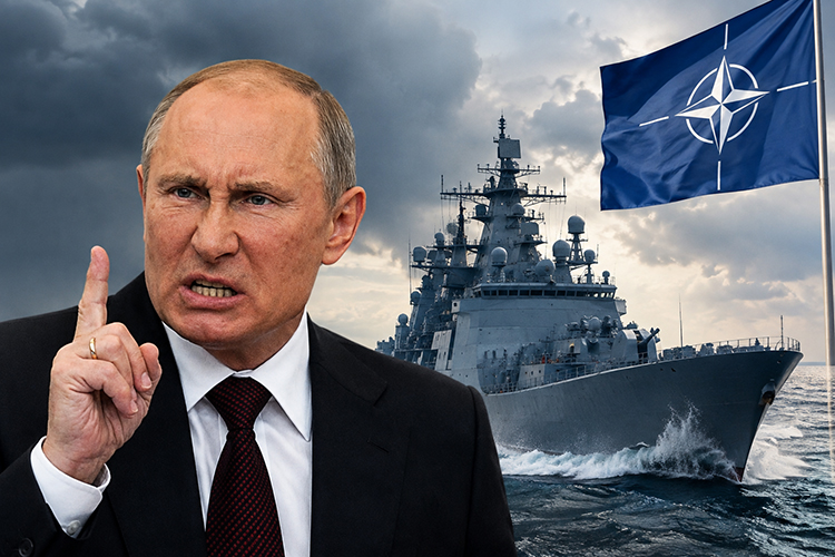 Horror warning Russia could start WW3 with NATO in just weeks as huge warship spotted
