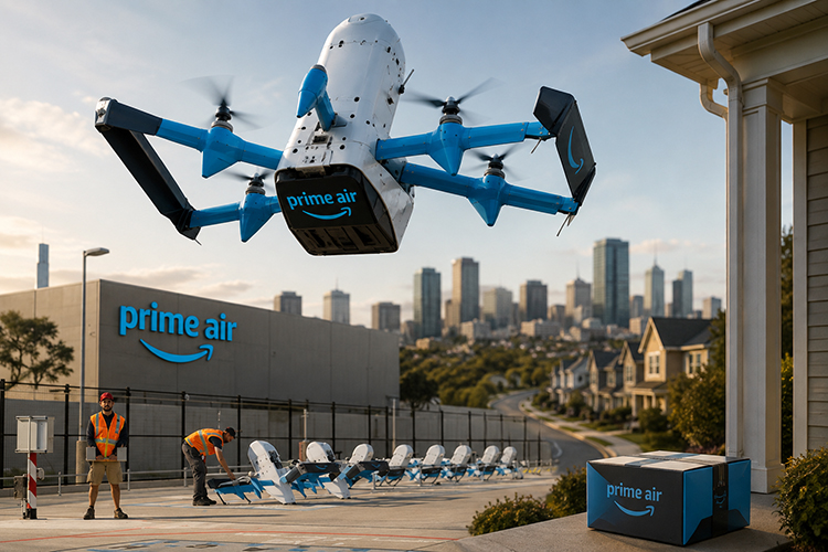 Amazon plans to roll out drone delivery to five hundred American cities by end of this year