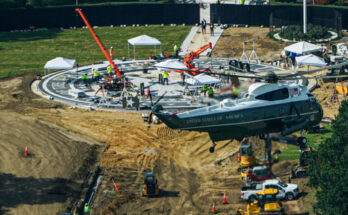 Trump's helicopter got too close to jet after White House building work affected radio calls