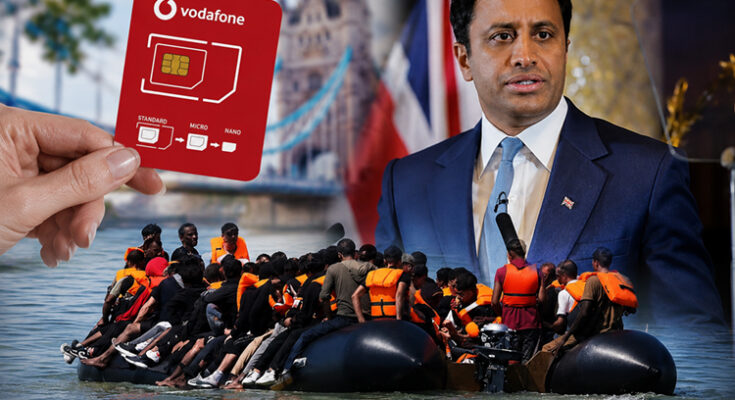 Free Vodafone SIM cards given to Channel migrants