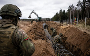 WW3 fears soar as NATO country prepares to dig trenches along border with Russia