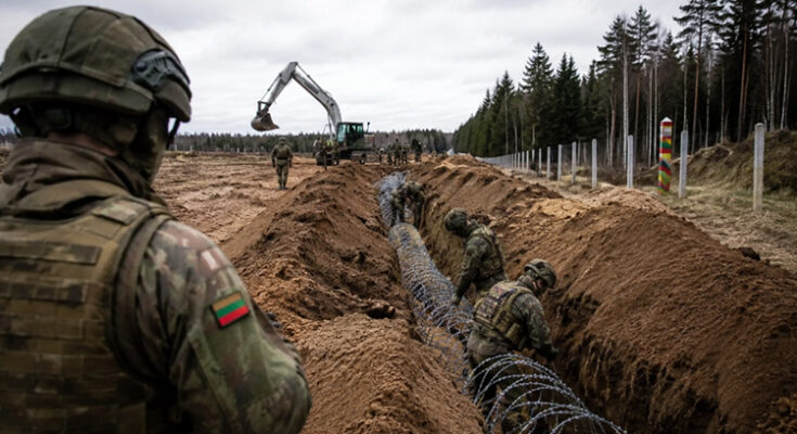 WW3 fears soar as NATO country prepares to dig trenches along border with Russia