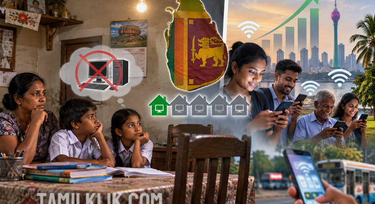 Sri Lanka’s Digital Divide: Only One in Five Households Owns a Computer Despite Rapid Growth in Internet Use