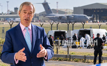 Farage blasted for false claims about RAF Fairford terror arrests