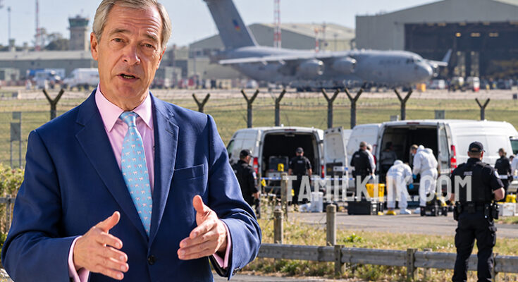 Farage blasted for false claims about RAF Fairford terror arrests