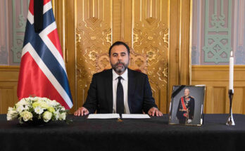 “I promise and swear that I will govern the kingdom of Norway in accordance with its constitution and laws, so help me God, the almighty and omniscient,” the 53-year-old king pledged to cabinet ministers and MPs in the main chamber of the 169-seat parliament.