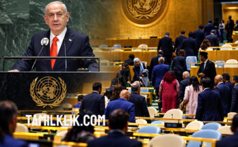 Netanyahu defends Israeli military action as delegates walk out before UN speech